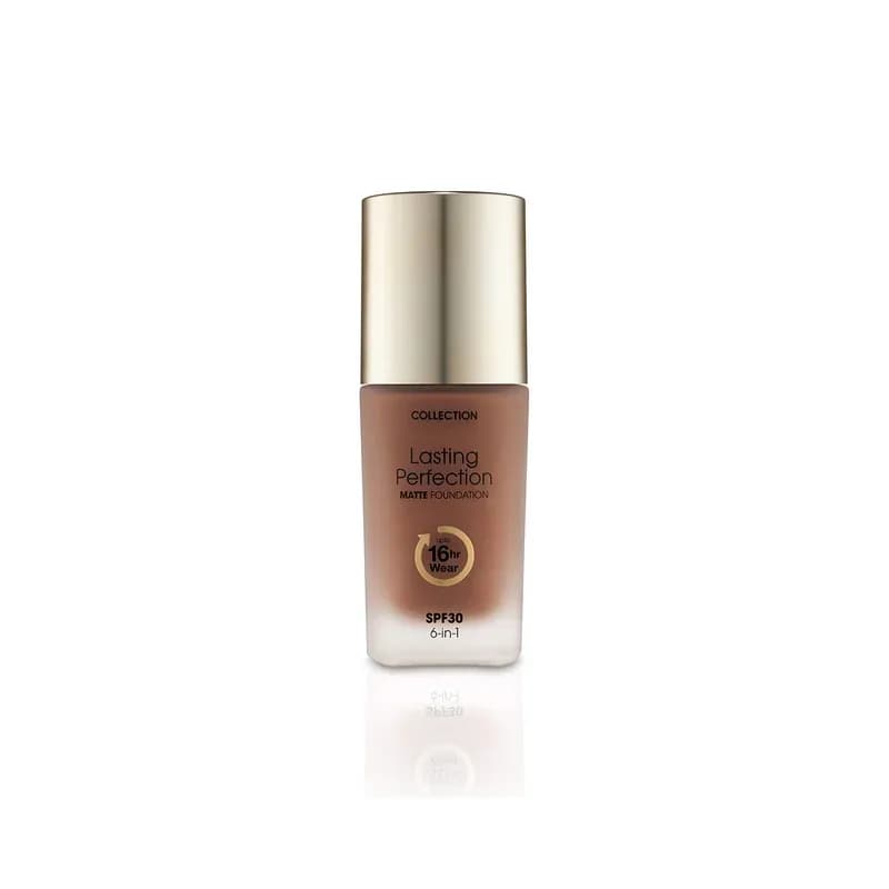 Collection Cosmetics Lasting Perfection Matte Foundation, Full Coverage, 27ml, Café