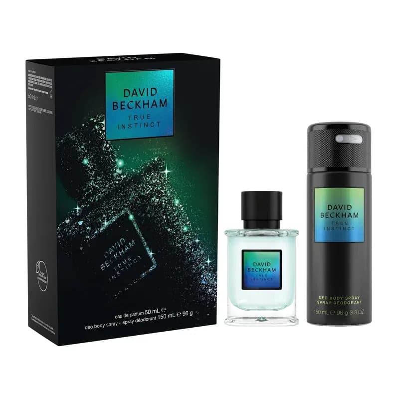 David Beckham True Instinct Giftset For Him including Eau de Parfum 50ml and Deodrant Body Spray 150ml