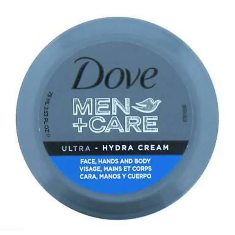 DOVE MEN + CARE Ultra Hydra Cream - Moisturising Effect for Face, Hands, Body - Suitable for All Skin Types, 75 ml
