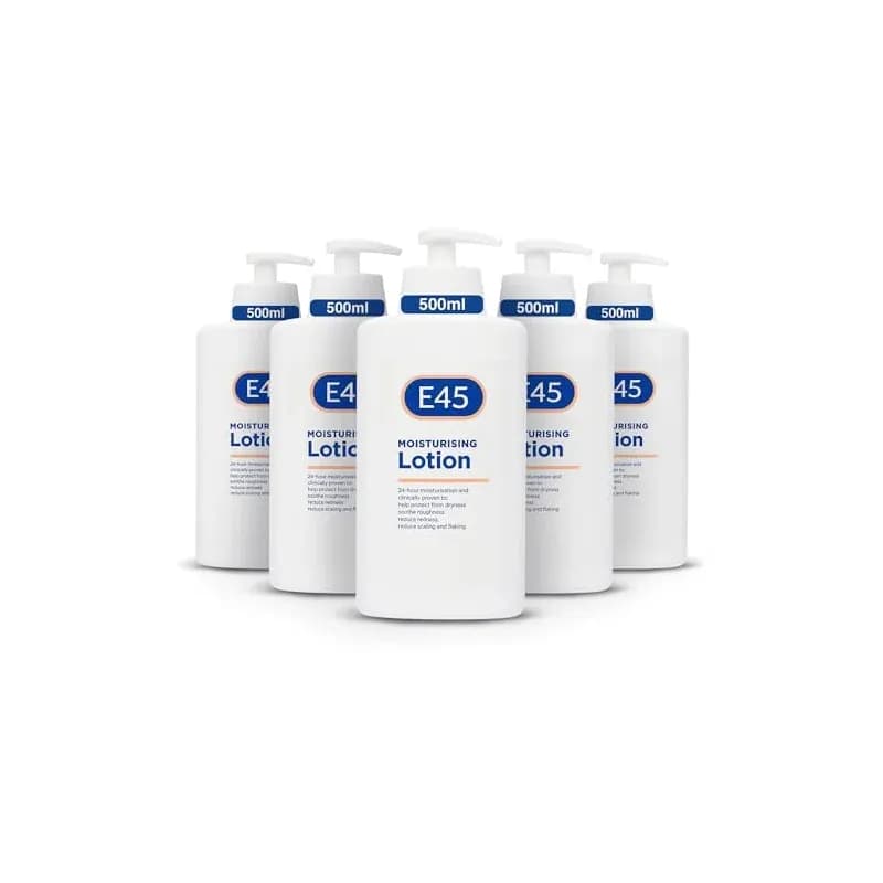 E45 Dermatological Moisturising Lotion 200 ml – Body Lotion – Daily Moisturiser for Long-Lasting Hydration for Dry Skin and Sensitive Skin – Protect from Dryness, Reduce Redness and Flaking