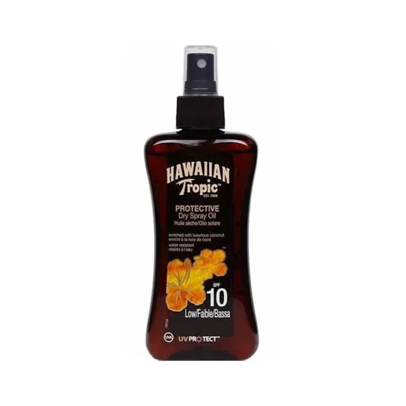 HAWAIIAN TROPIC - Protective Dry Oil Spray SPF 10 | with Coconut and Papaya | 200ml