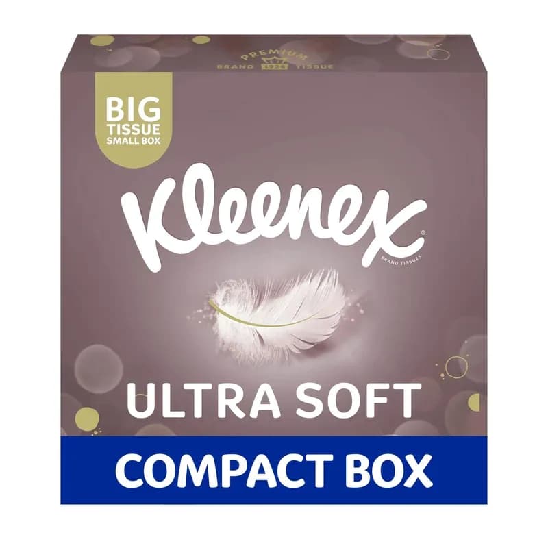 Kleenex Ultra Soft Extra Large Tissue in Compact Box, 44 sheets