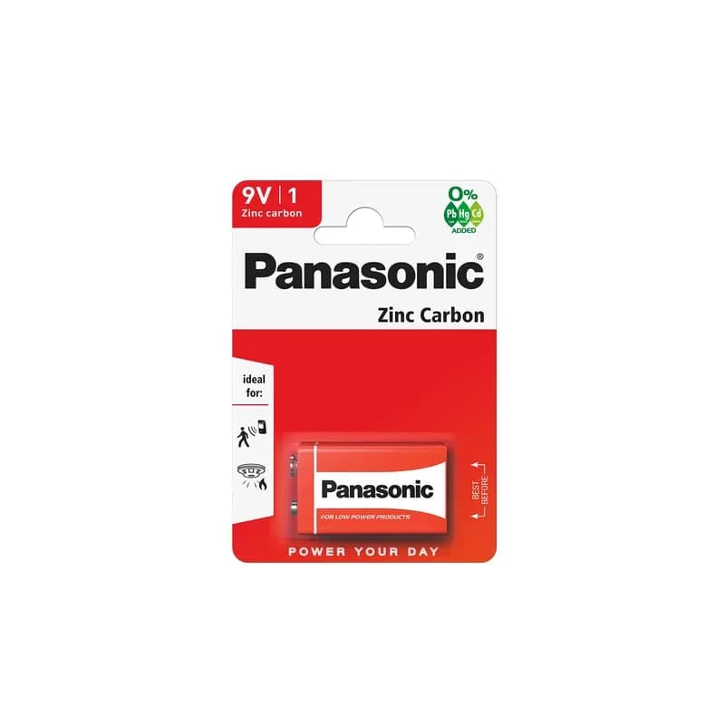 Panasonic 1148 Zinc 6F22R 9 V Special Power Battery