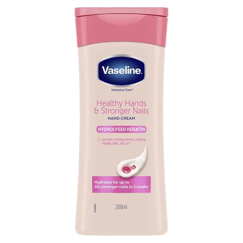 Vaseline Intensive Care Healthy Hands Stronger Nails with keratin 200 ml