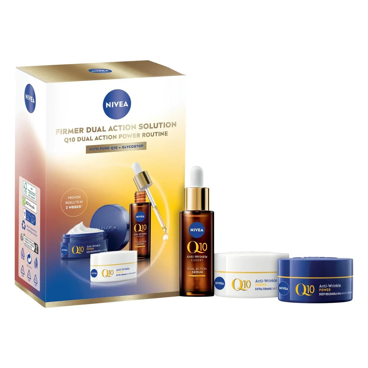 NIVEA Firmer Dual Action Solution Gift Pack, 3-Piece Collection