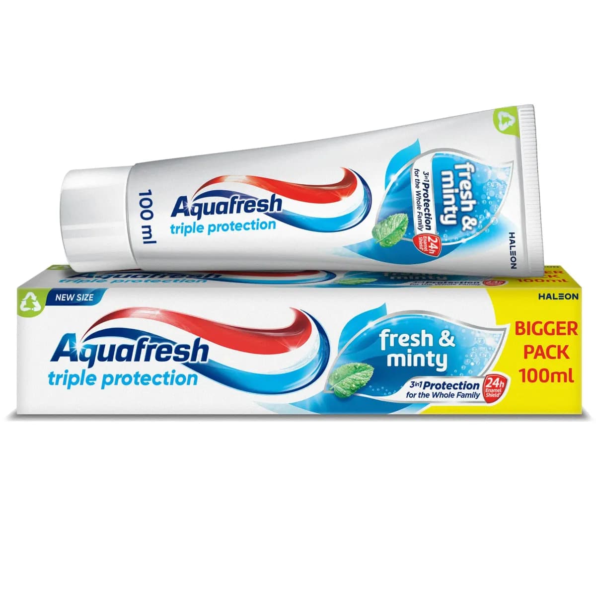Aquafresh Fresh & Minty Fluoride Toothpaste, Triple Protection 100ml